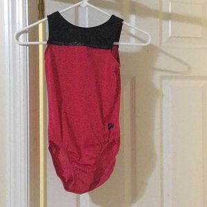 pink gk elite gymnastics leotard
